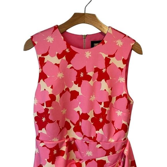 Alexia Admor Valeri Asymmetric Ruffle Cocktail Dress Medium - Picture 3 of 16